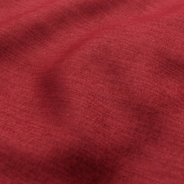 Photo of the fabric Trezor Rasberry swatch by James Dunlop FibreGuard. Use for Curtains, Upholstery, Accessory. Style of Chenille, Plain