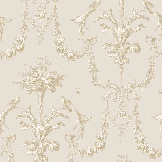 Photo of the fabric Corne Dabondance Wallpaper 8792 8792 11 04 swatch by Casadeco. Use for Wall Covering