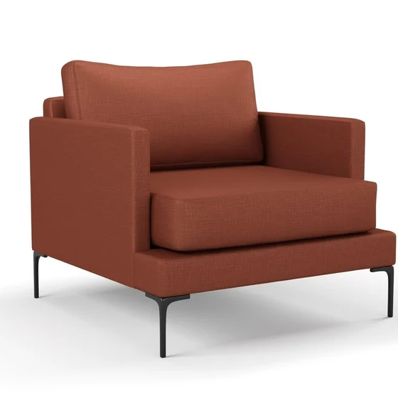 Photo of the fabric Allium Marsala swatch by Mokum. Use for Upholstery, Accessory. Style of Plain, Texture