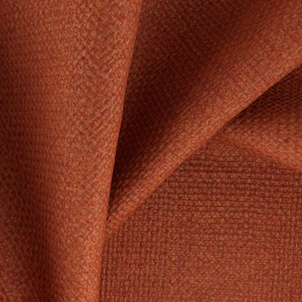 Photo of the fabric Rocco Pumpkin swatch by Zepel FibreGuard. Use for Upholstery, Accessory. Style of Plain, Texture