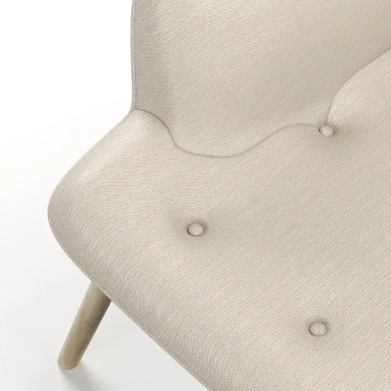 Photo of the fabric Meknes Linen swatch by James Dunlop. Use for Upholstery, Accessory. Style of Plain, Texture