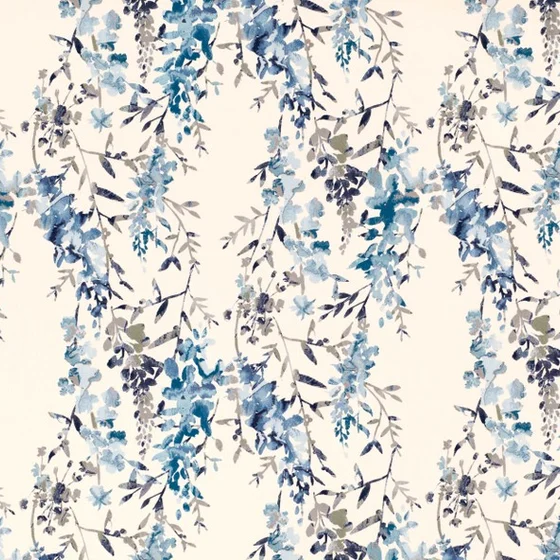 Photo of the fabric Hana V3233 06 swatch by Villa Nova. Use for Curtains, Upholstery Light Duty, Accessory. Style of Floral And Botannical, Print