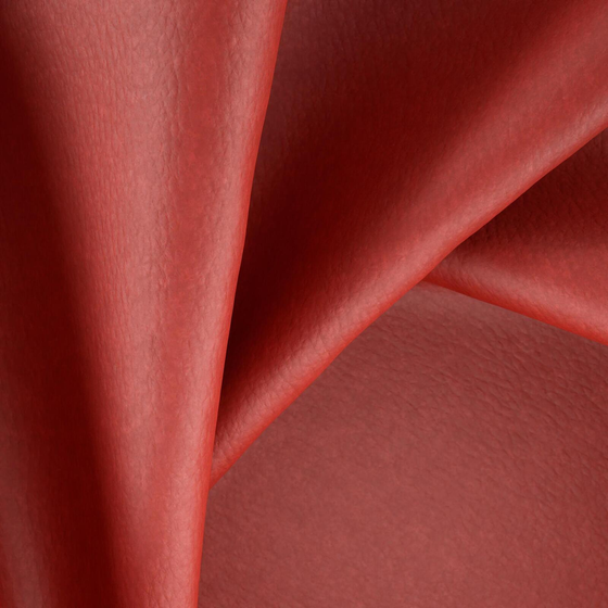 Photo of the fabric Bonanza Brick swatch by Zepel. Use for Upholstery. Style of Leather And Vinyl, Plain