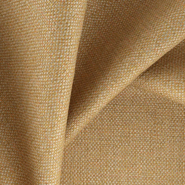 Photo of the fabric Gent Mandarin swatch by Zepel FibreGuard. Use for Curtains, Upholstery, Accessory, Top of Bed. Style of Plain, Texture
