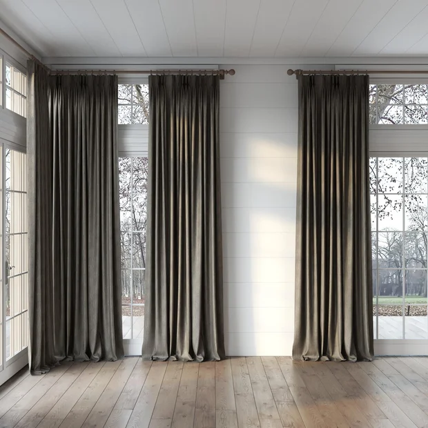 Photo of the fabric Trezor Otter swatch by James Dunlop FibreGuard. Use for Curtains, Upholstery, Accessory. Style of Chenille, Plain