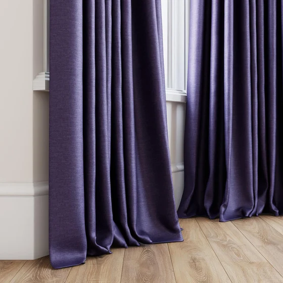 Photo of the fabric Provence Lavender swatch by James Dunlop Essentials. Use for Curtains, Upholstery, Accessory, Top of Bed. Style of Plain, Texture