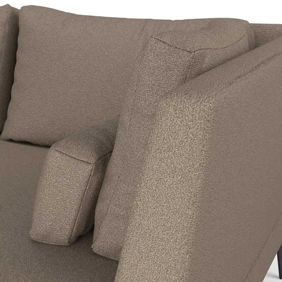 Photo of the fabric Mahana Driftwood swatch by Mokum. Use for Upholstery, Accessory. Style of Plain, Taffeta