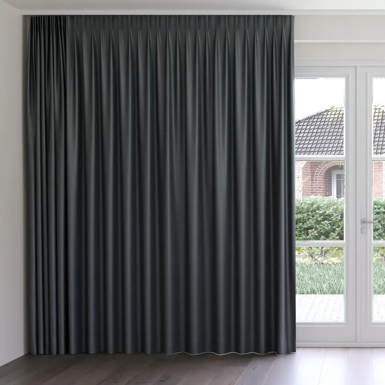 Photo of the fabric Stallion 2 UC Forged swatch by James Dunlop Essentials. Use for Curtains, Accessory. Style of Plain, Texture