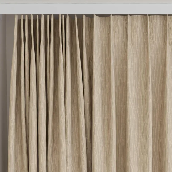 Photo of the fabric Sandrift Caramel swatch by James Dunlop Essentials. Use for Curtains, Accessory. Style of Plain, Texture