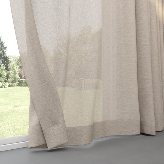 Photo of the fabric Revel Clay swatch by Mokum. Use for Curtains. Style of Plain, Texture