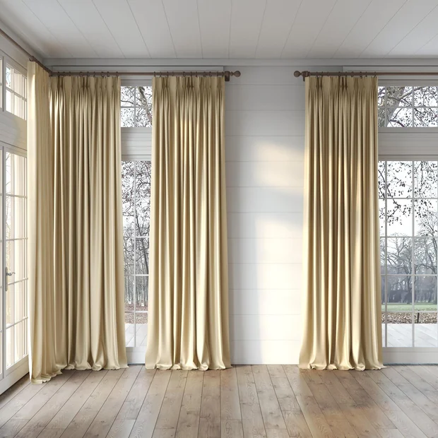 Photo of the fabric Stallion 2 Blackout Marzipan swatch by James Dunlop Essentials. Use for Curtains. Style of Plain, Texture