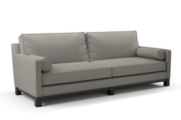 Photo of the fabric Stretch Sterling swatch by James Dunlop FibreGuard. Use for Upholstery, Accessory. Style of Plain, Texture