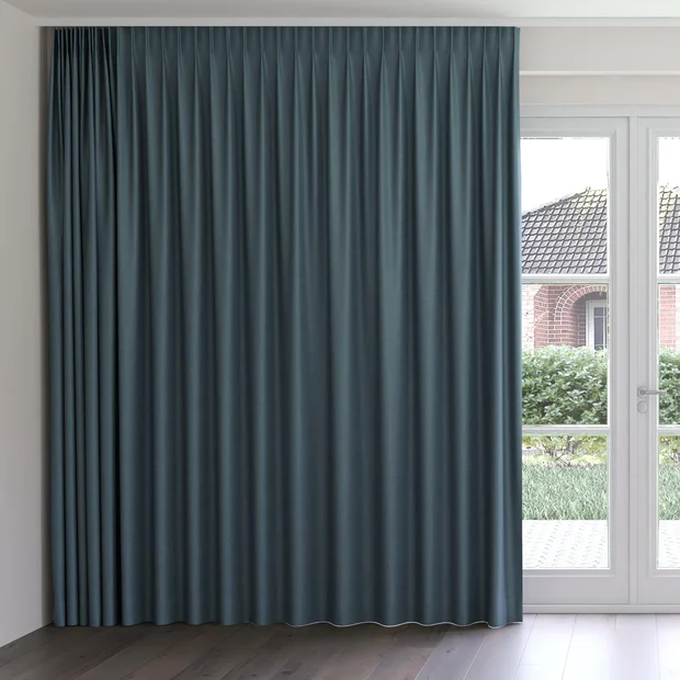 Photo of the fabric Banksia Lake swatch by James Dunlop. Use for Curtains, Accessory, Top of Bed. Style of Plain, Texture