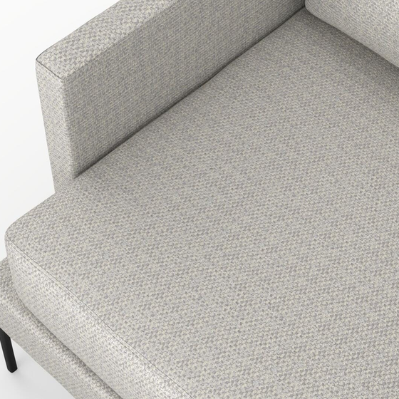 Photo of the fabric Strata Silver swatch by Mokum. Use for Upholstery, Accessory. Style of Plain, Texture