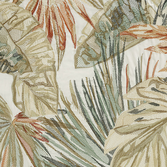Photo of the fabric Hedonie 4218 4218 0399 swatch by Casamance. Use for Curtains, Accessory. Style of Embroidery