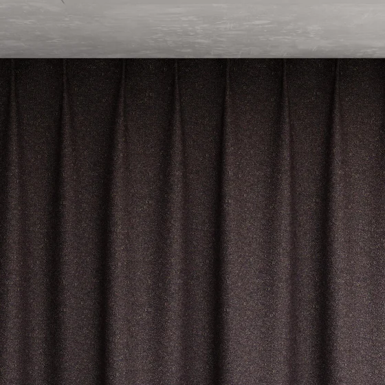 Photo of the fabric Bora Bora Aubergine swatch by Mokum FibreGuard. Use for Curtains, Upholstery, Accessory. Style of Plain, Texture
