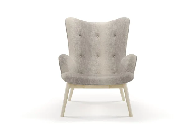 Photo of the fabric Maxime Zinc swatch by James Dunlop. Use for Upholstery, Accessory. Style of Stripe, Texture