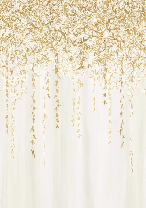 Photo of the fabric Hedera Wpanel 7642 7642 1630 swatch by Casamance. Use for Wall Covering, Wall Panel/Mural. Style of Floral And Botannical, Print