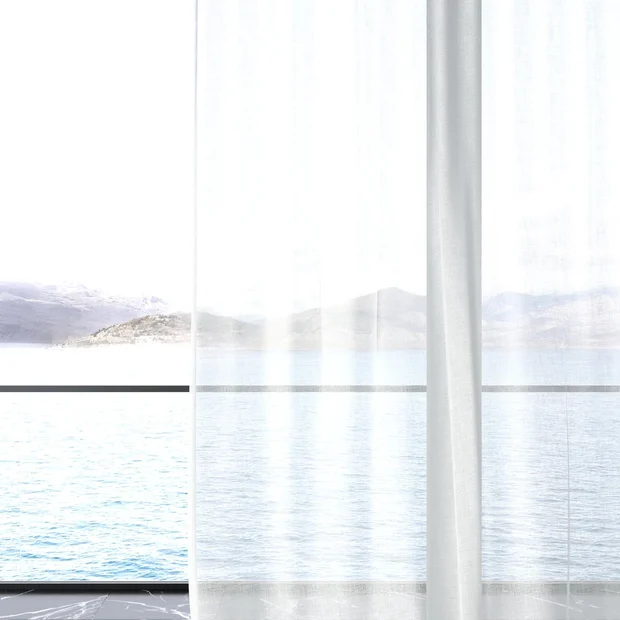 Photo of the fabric Statement Marble swatch by James Dunlop. Use for Sheer Curtains. Style of Plain, Sheer