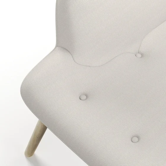 Photo of the fabric Trailblazer Ivory swatch by James Dunlop FibreGuard. Use for Curtains, Upholstery, Accessory, Top of Bed. Style of Texture, Traditional