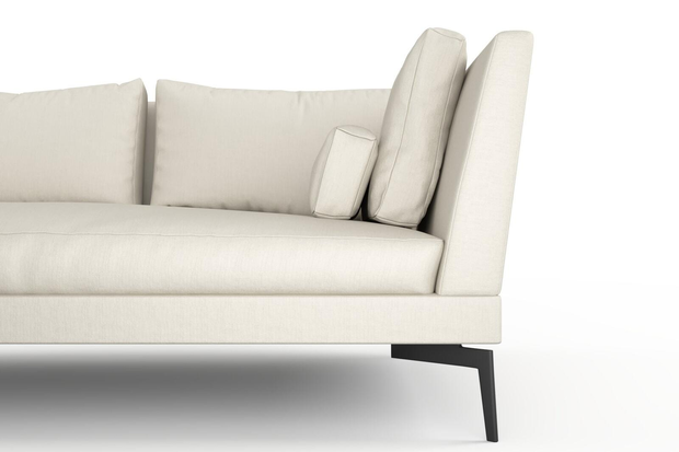 Photo of the fabric Eternal Oyster swatch by Mokum. Use for Curtains, Upholstery, Accessory. Style of Plain, Texture