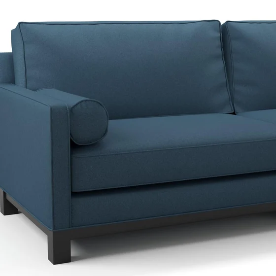 Photo of the fabric Braveheart Spruce swatch by James Dunlop FibreGuard. Use for Upholstery, Accessory, Top of Bed. Style of Plain, Taffeta