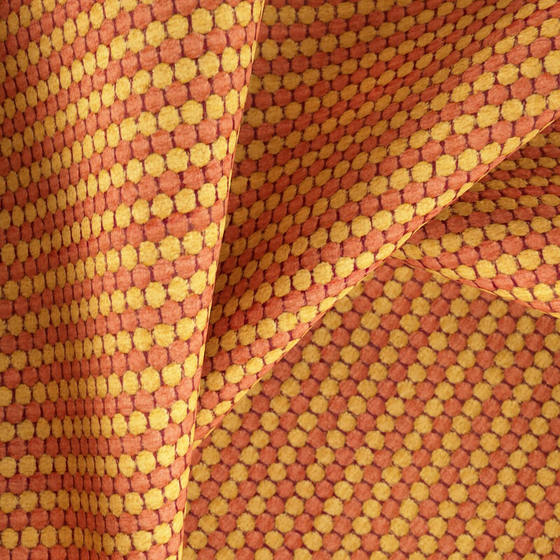 Photo of the fabric Arzak Sienna swatch by Zepel FibreGuard Pro. Use for Upholstery, Accessory. Style of Chenille, Geometric