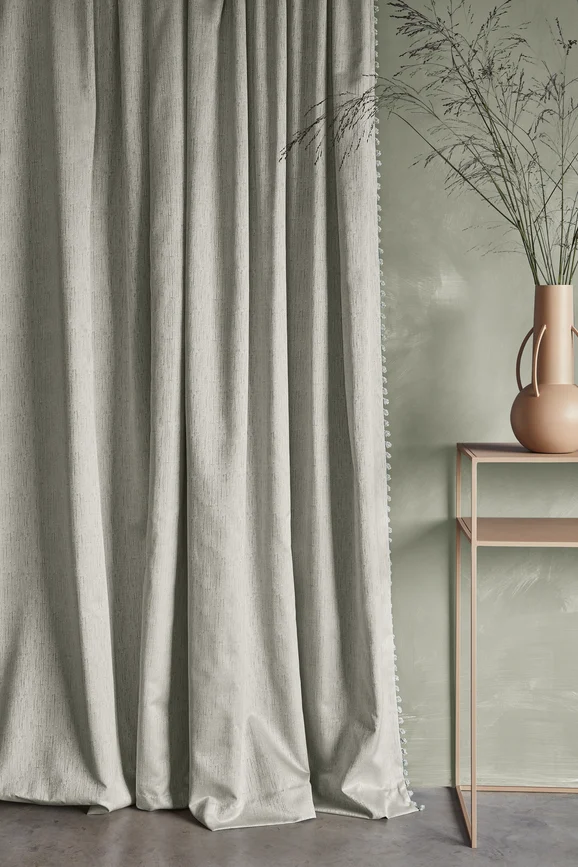 Photo of the fabric Ilia V3479 14 in situ by Villa Nova. Use for Curtains. Style of Texture