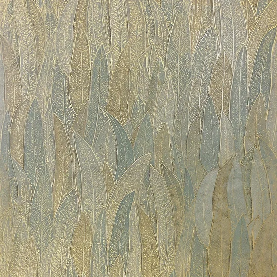 Photo of the fabric Cinerea Wp 7653 3364 swatch by Casamance. Use for Wall Covering. Style of Floral And Botannical, Texture