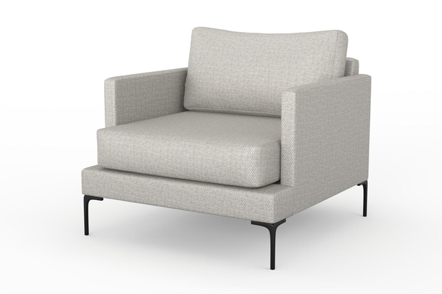 Photo of the fabric Strata Silver swatch by Mokum. Use for Upholstery, Accessory. Style of Plain, Texture
