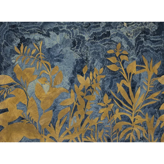 Photo of the fabric Fleur De Lune Panel 7565 7565 1934 swatch by Casamance. Use for Wall Covering, Wall Panel/Mural. Style of Floral And Botannical