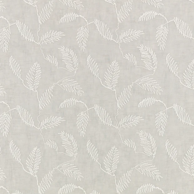 Photo of the fabric Folia V3551 04 swatch by Villa Nova. . Style of Embroidery, Floral And Botannical