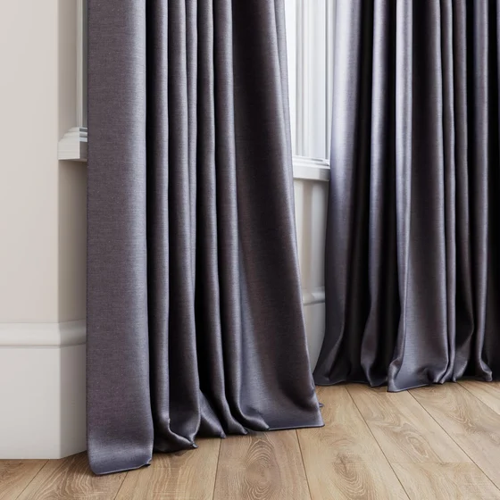 Photo of the fabric Provence Nocturne swatch by James Dunlop Essentials. Use for Curtains, Upholstery, Accessory, Top of Bed. Style of Plain, Texture
