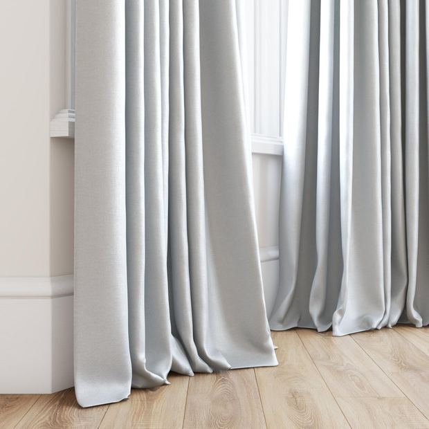 Photo of the fabric Atelier Ivory swatch by James Dunlop. Use for Curtains, Accessory. Style of Plain, Taffeta