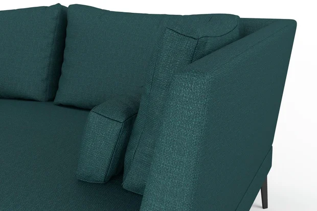 Photo of the fabric Pahi Lagoon swatch by Mokum. Use for Upholstery, Accessory. Style of Plain, Taffeta