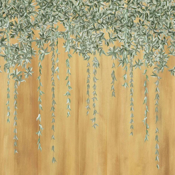 Photo of the fabric Hedera Wpanel 7642 7642 1732 swatch by Casamance. Use for Wall Covering, Wall Panel/Mural. Style of Floral And Botannical, Print