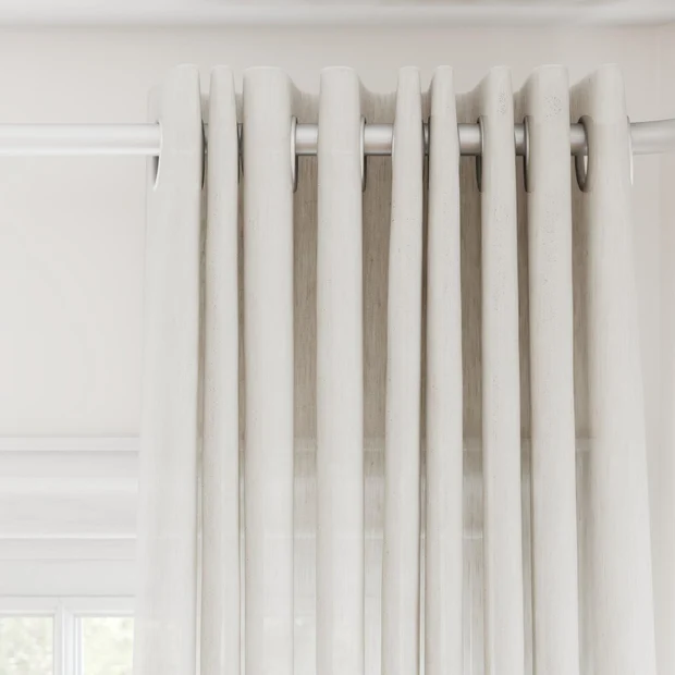 Photo of the fabric Balance Linen swatch by James Dunlop. Use for Curtains, Accessory. Style of Plain, Texture