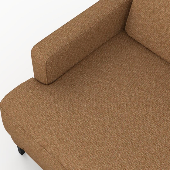 Photo of the fabric Grain Rust swatch by Mokum. Use for Upholstery, Accessory, Top of Bed. Style of Plain, Texture