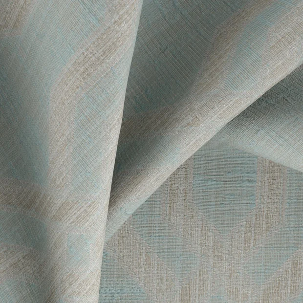 Photo of the fabric Modus Pool swatch by Zepel. Use for Curtains, Accessory, Top of Bed. Style of Abstract, Jacquard