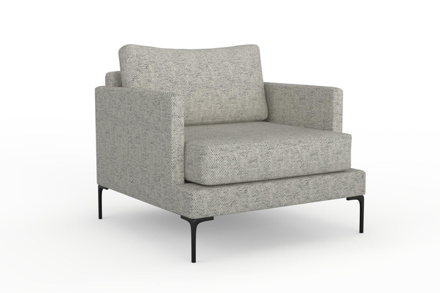 Photo of the fabric Strata Terrazzo swatch by Mokum. Use for Upholstery, Accessory. Style of Plain, Texture
