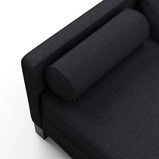 Photo of the fabric Newport Carbon swatch by James Dunlop. Use for Upholstery, Accessory. Style of Plain