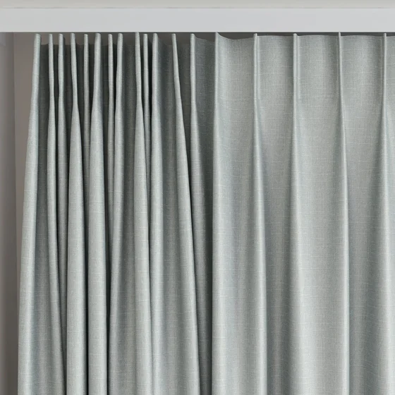Photo of the fabric Stallion 2 Blackout Pumice swatch by James Dunlop Essentials. Use for Curtains. Style of Plain, Texture