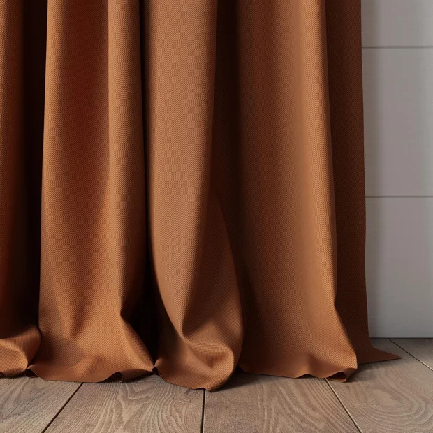 Photo of the fabric Oakley FR Brick swatch by James Dunlop. Use for Curtains. Style of Plain, Texture