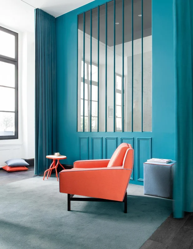 Photo of the fabric Summit Pinecone in situ by Zepel. Use for Curtains, Accessory, Top of Bed. Style of Dim Out, Plain