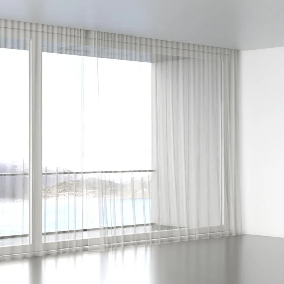 Photo of the fabric Armour FR Sulphur swatch by James Dunlop. Use for Sheer Curtains. Style of Plain, Sheer