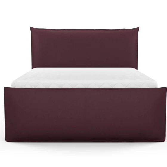 Photo of the fabric Prato Beaujolais swatch by Mokum. Use for Upholstery, Accessory. Style of Plain, Texture