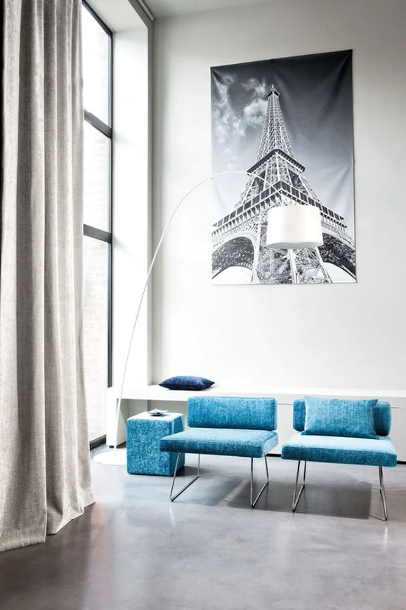 Photo of the fabric Joker Imperial in situ by Zepel. Use for Curtains, Upholstery, Accessory, Top of Bed. Style of Chenille, Plain