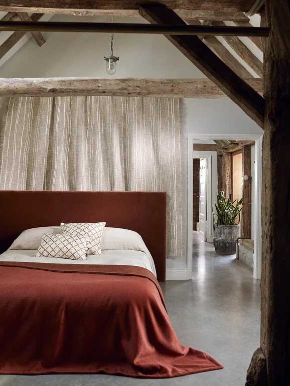 Photo of the fabric Cyrus Z643 03 in situ by Zinc. Use for Curtains, Upholstery Light Duty, Accessory. Style of Plain