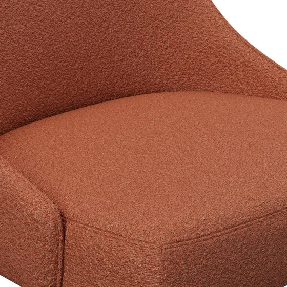 Photo of the fabric Airlie Red Earth swatch by James Dunlop. Use for Upholstery, Accessory. Style of Plain, Texture