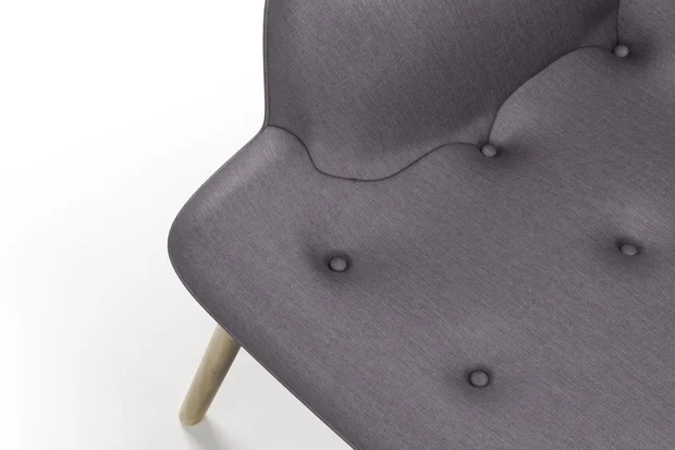 Photo of the fabric Provence Nocturne swatch by James Dunlop Essentials. Use for Curtains, Upholstery, Accessory, Top of Bed. Style of Plain, Texture